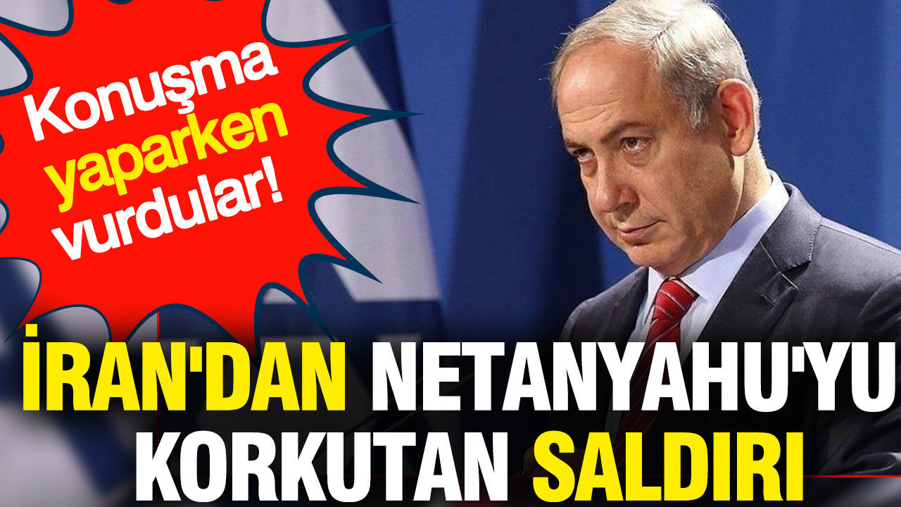 İran'dan Netanyahu'yu korkutan saldırı: Konuşma yaparken vurdular!