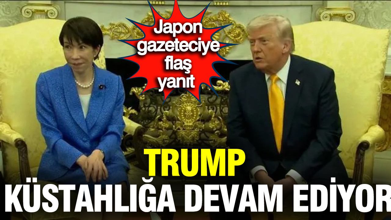Trump küstahlığa devam ediyor: Japon gazeteciye verdiği yanıt gündem oldu