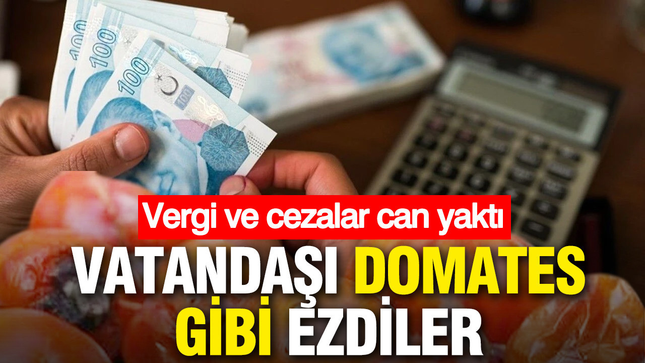 Vatandaşı domates gibi ezdiler: Vergi ve cezalarda yıllık hedefin 3 katı 2 ayda gerçekleşti