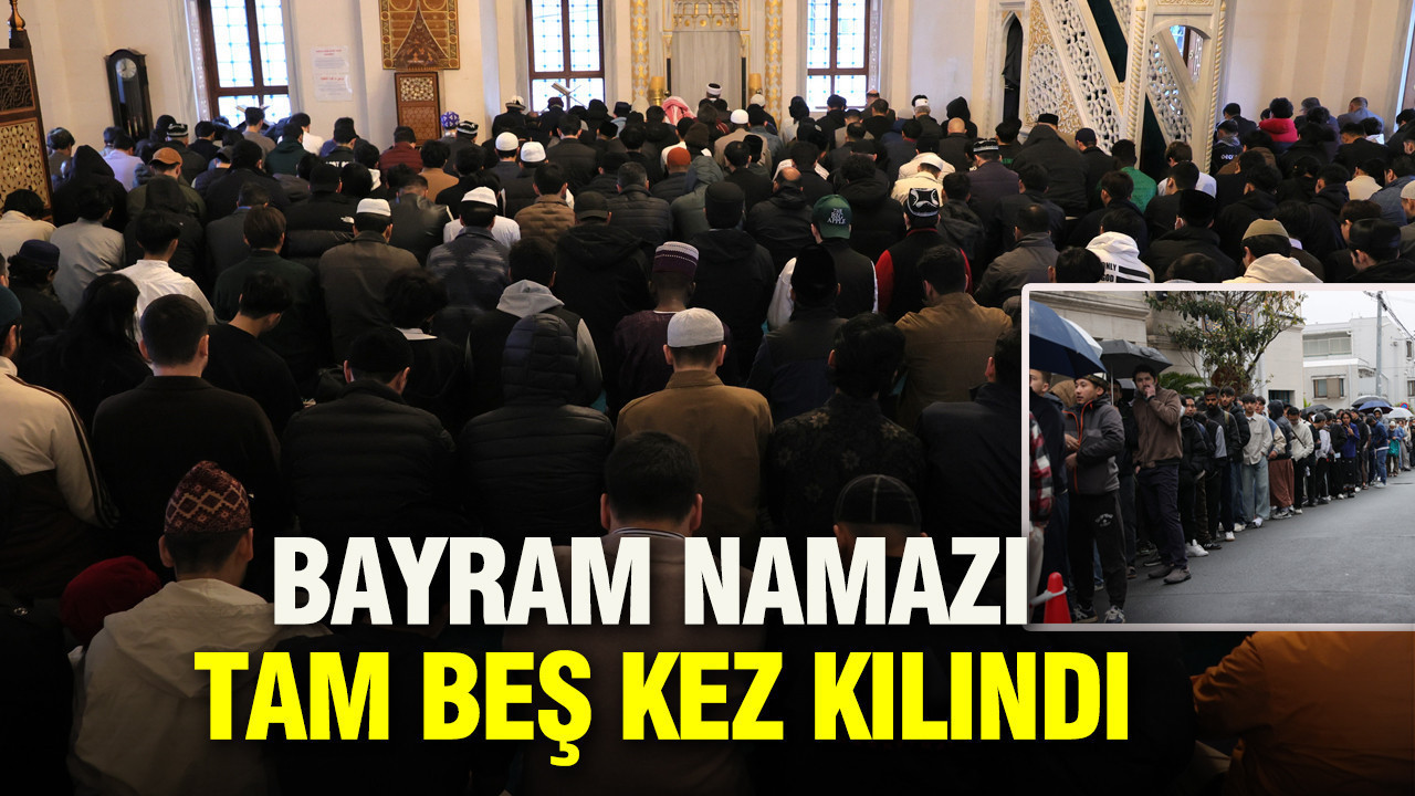 Japonya'da Bayram Namazı tam beş kez kılındı