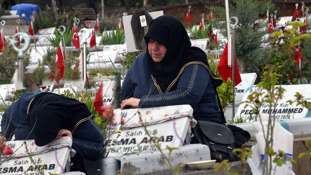 Mezar taşlarını öperek bayramlaştılar: Kahramanmaraş’ta acı dolu bir Bayram sabahı