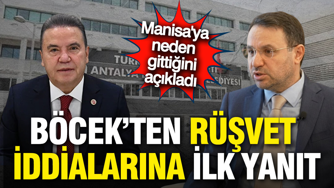 Muhittin Böcek'ten Akın Gürlek'in 'rüşvet' iddiasına yanıt: Manisa'ya neden gittiğini açıkladı