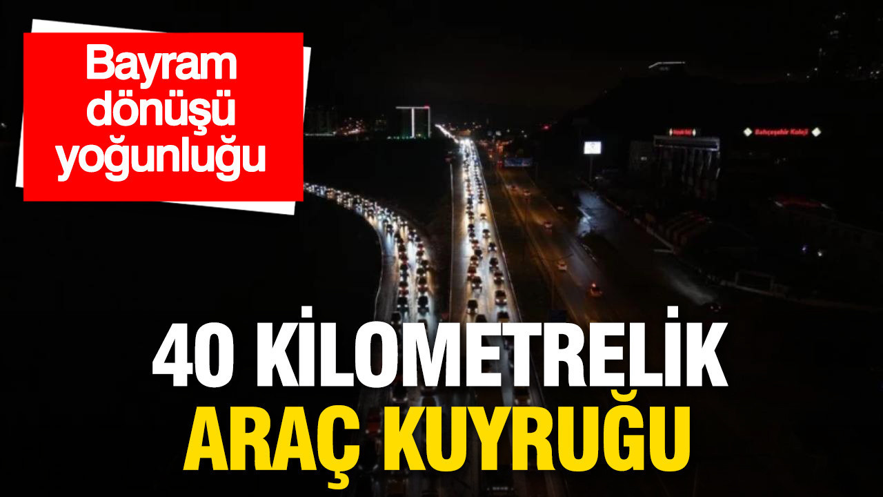 Bayram dönüşü yoğunluğu: Kırıkkale’de 40 kilometrelik araç kuyruğu