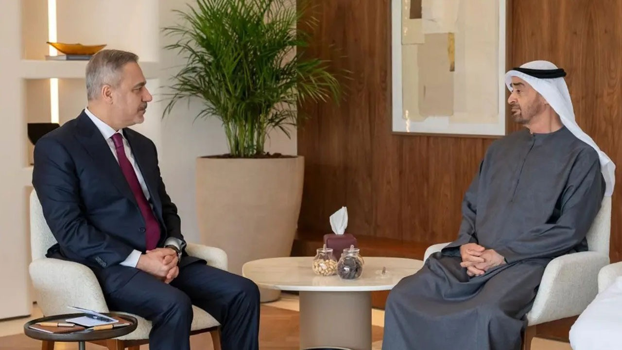 Hakan Fidan BAE Devlet Başkanı Al Nahyan ile görüştü