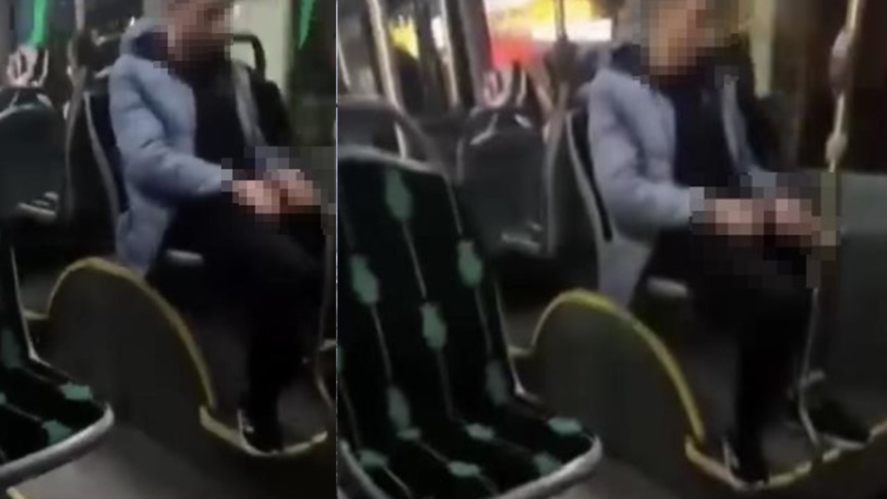 Halk otobüsündeki uygunsuz davranış