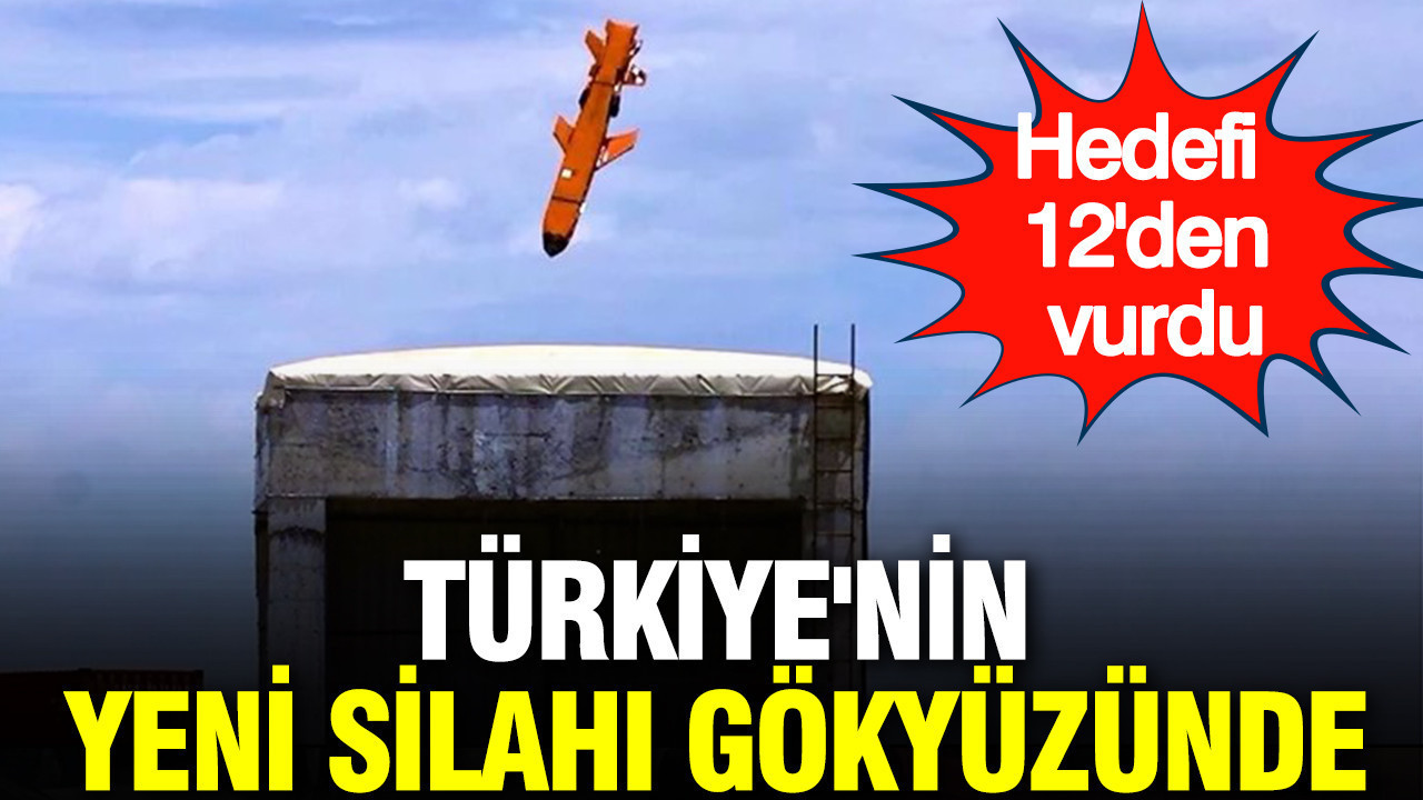 Hedefi 12'den vurdu: Türkiye'nin yeni silahı gökyüzünde