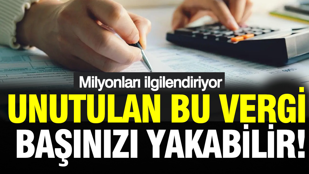Milyonlarca kişiyi ilgilendiriyor: Unutulan bu vergi başınızı yakabilir