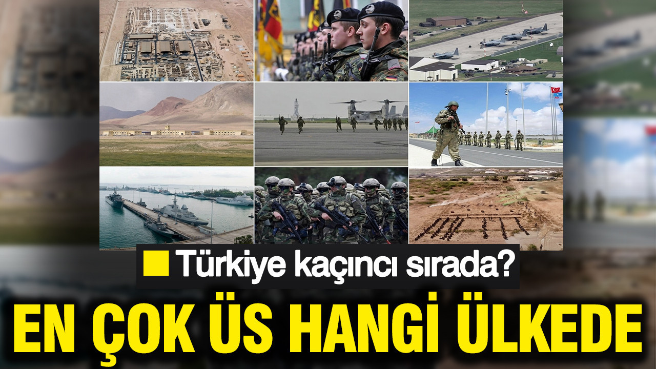 Dünyada en çok askeri üssü olan ülkeler belli oldu: Türkiye’nin sırası dikkat çekti