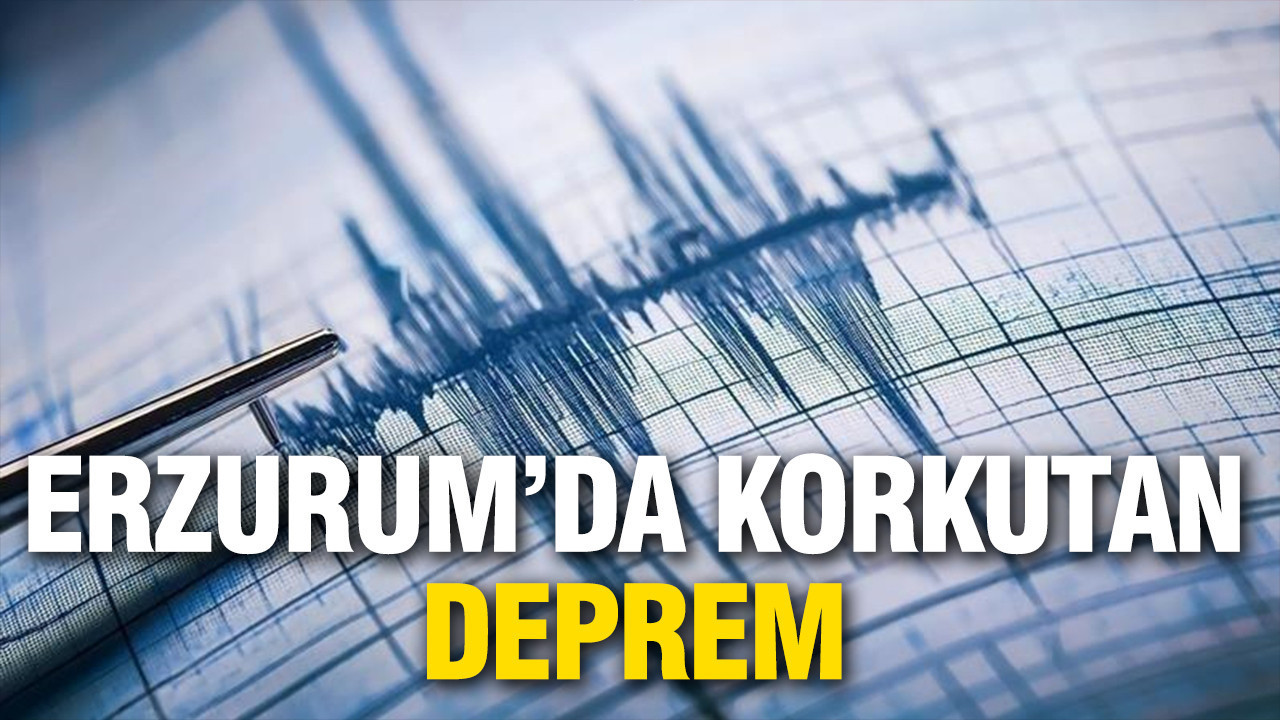 Erzurum'da korkutan deprem