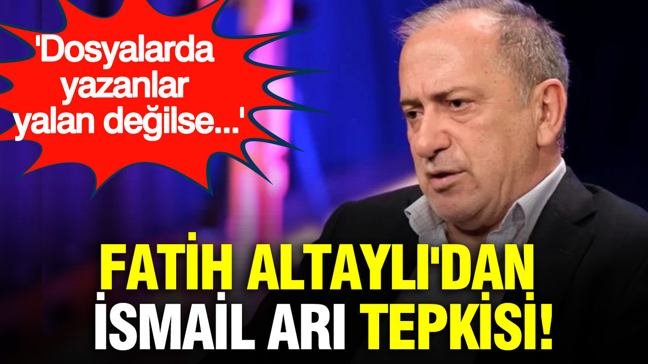 Fatih Altaylı'dan İsmail Arı tepkisi: Dosyalarda yazanlar yalan değilse...
