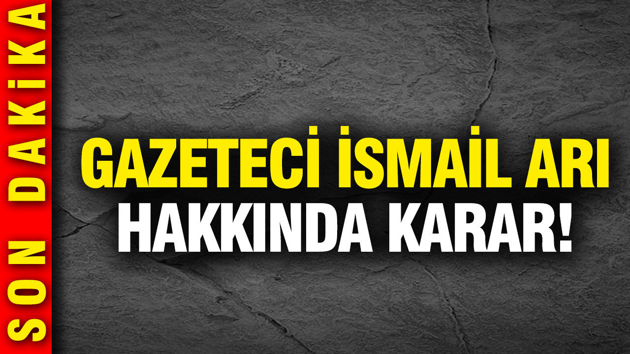 Gazeteci İsmail Arı hakkında karar