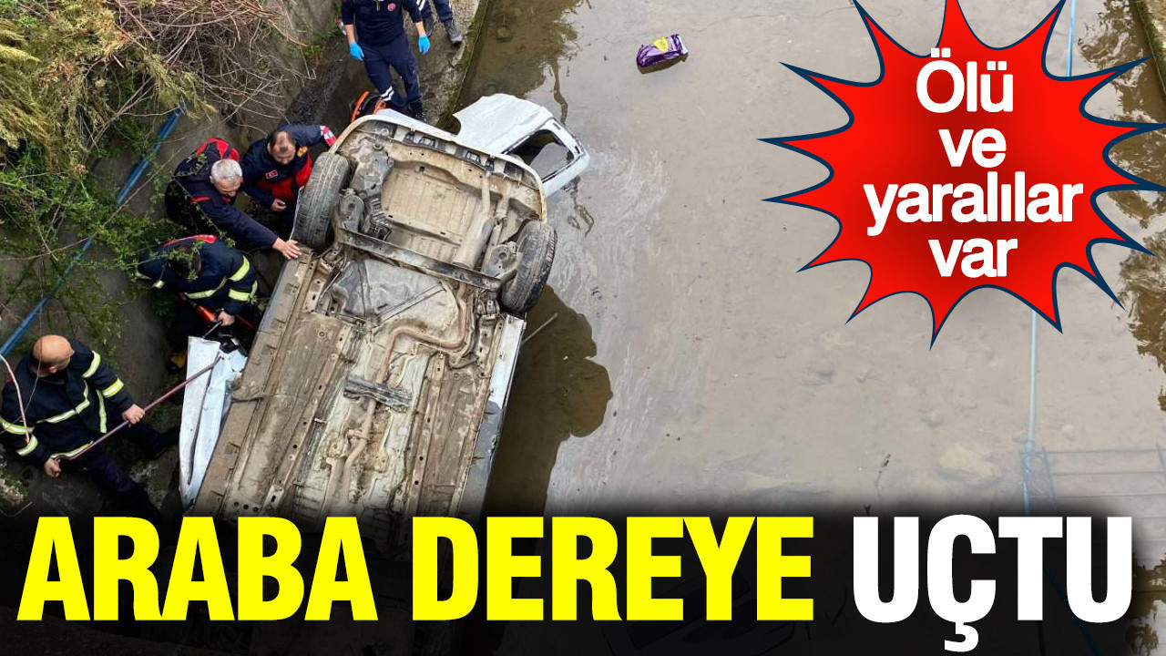 Giresun'da bir araç dereye uçtu: 3 ölü 2 yaralı