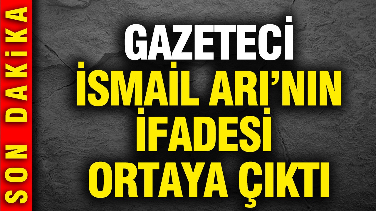 Gözaltına alınan gazeteci İsmail Arı'nın ifadesi ortaya çıktı