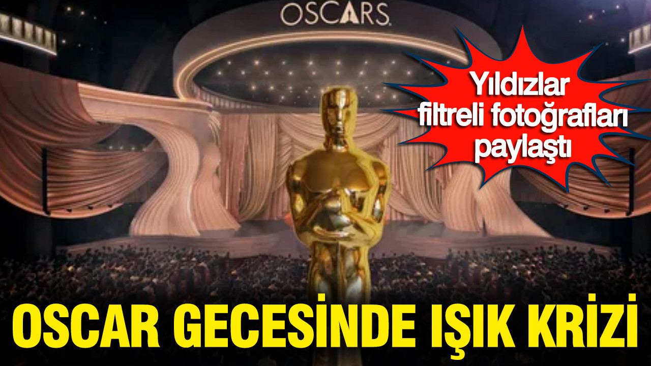 Oscar gecesinde ışık krizi: Holywood yıldızları filtreli fotoğrafları paylaştı