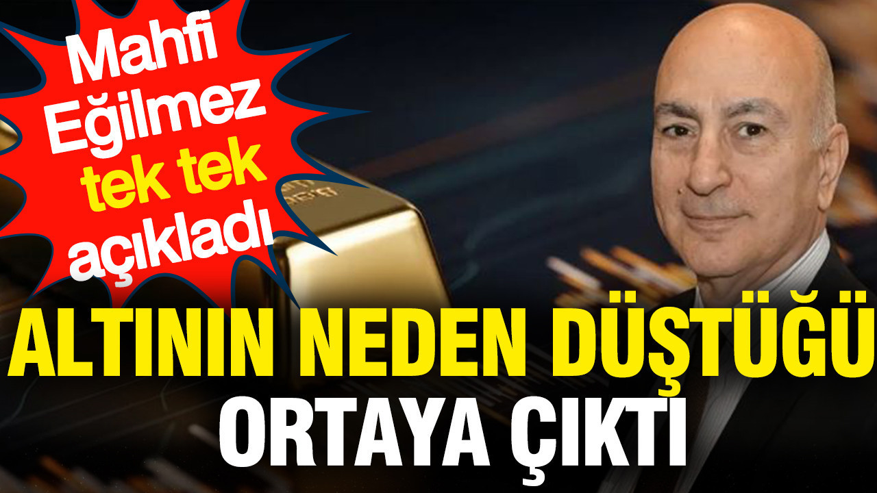 Altının neden düştüğü ortaya çıktı: Mahfi Eğilmez tek tek açıkladı