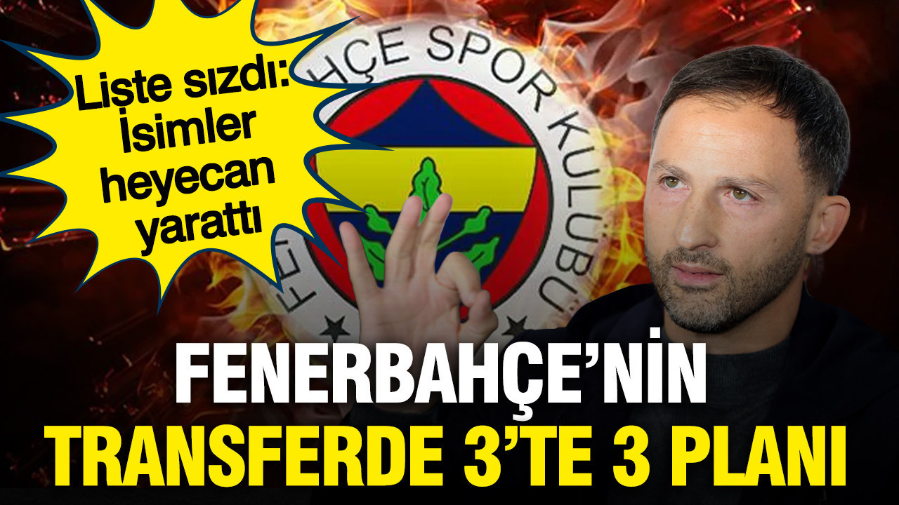 Fenerbahçe'nin transferde 3'te 3 planı: Liste sızdı, isimler heyecan yarattı