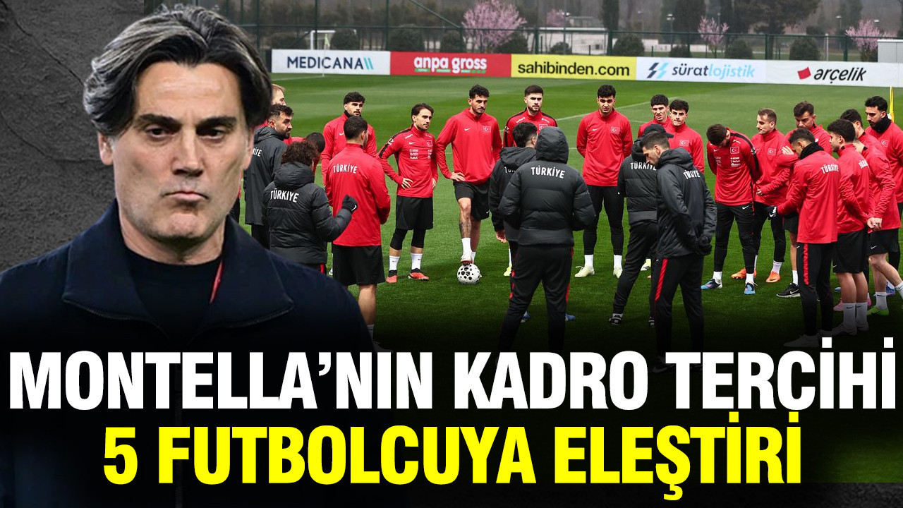 Montella'nın kadro tercihi eleştirildi: 5 futbolcu topa tutuldu