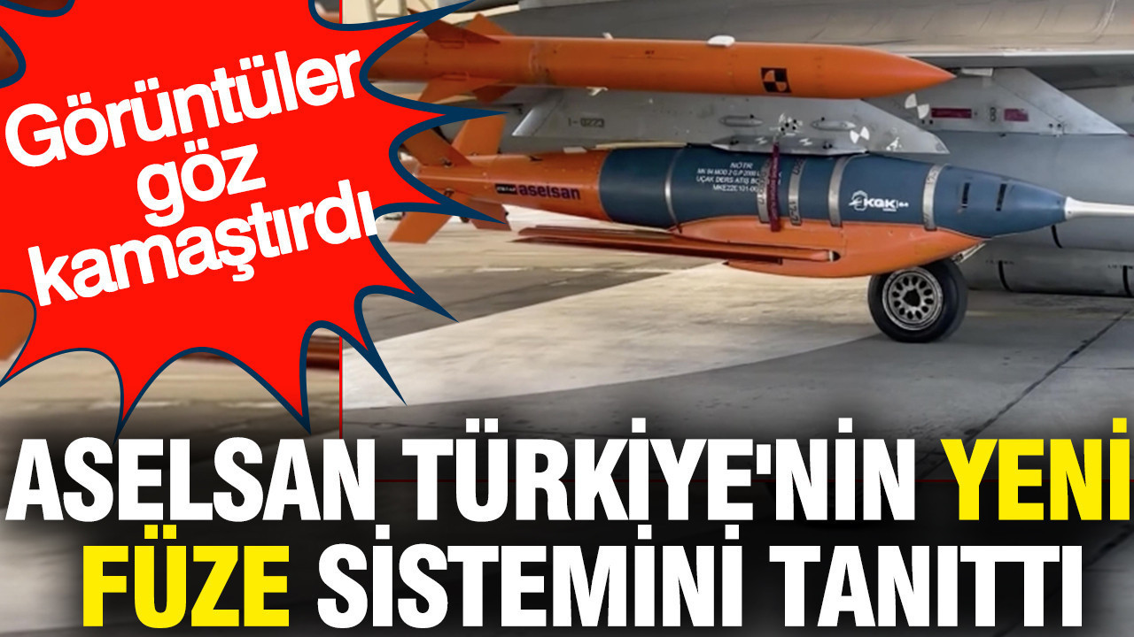 ASELSAN Türkiye'nin yeni füze sistemini tanıttı: Görüntüler göz kamaştırdı