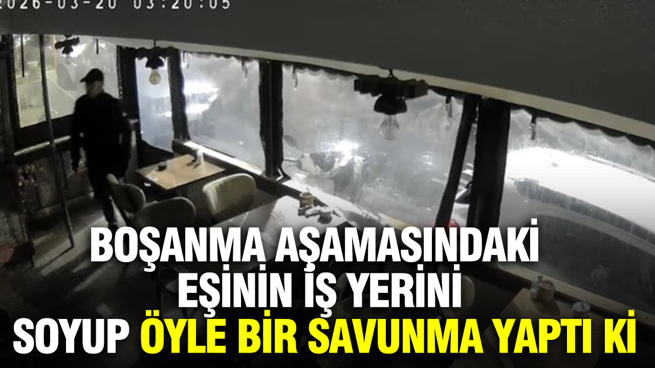 Boşanma aşamasındaki eşinin iş yerini soyup öyle bir savunma yaptı ki...
