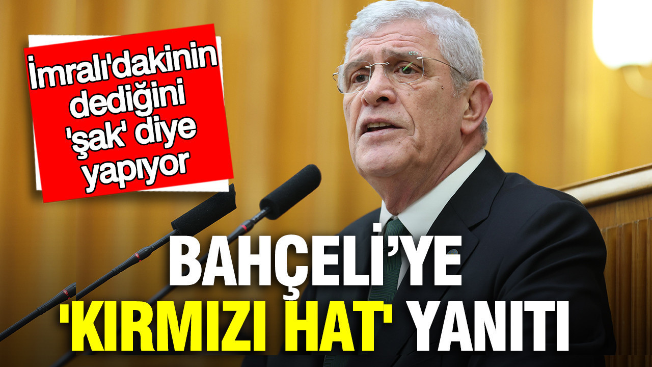 Dervişoğlu’ndan Bahçeli’ye 'kırmızı hat' yanıtı: İmralı'dakinin dediğini 'şak' diye yapıyor