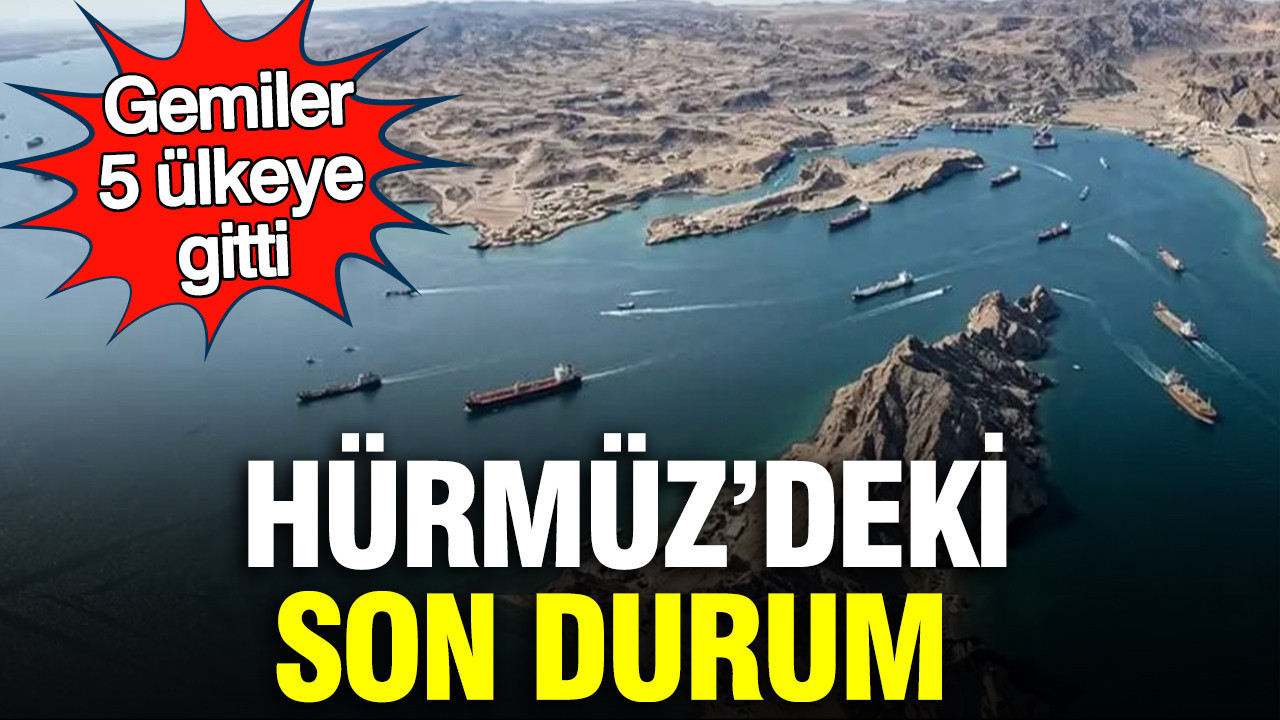 Hürmüz’deki son durum: Gemiler 5 ülkeye gitti