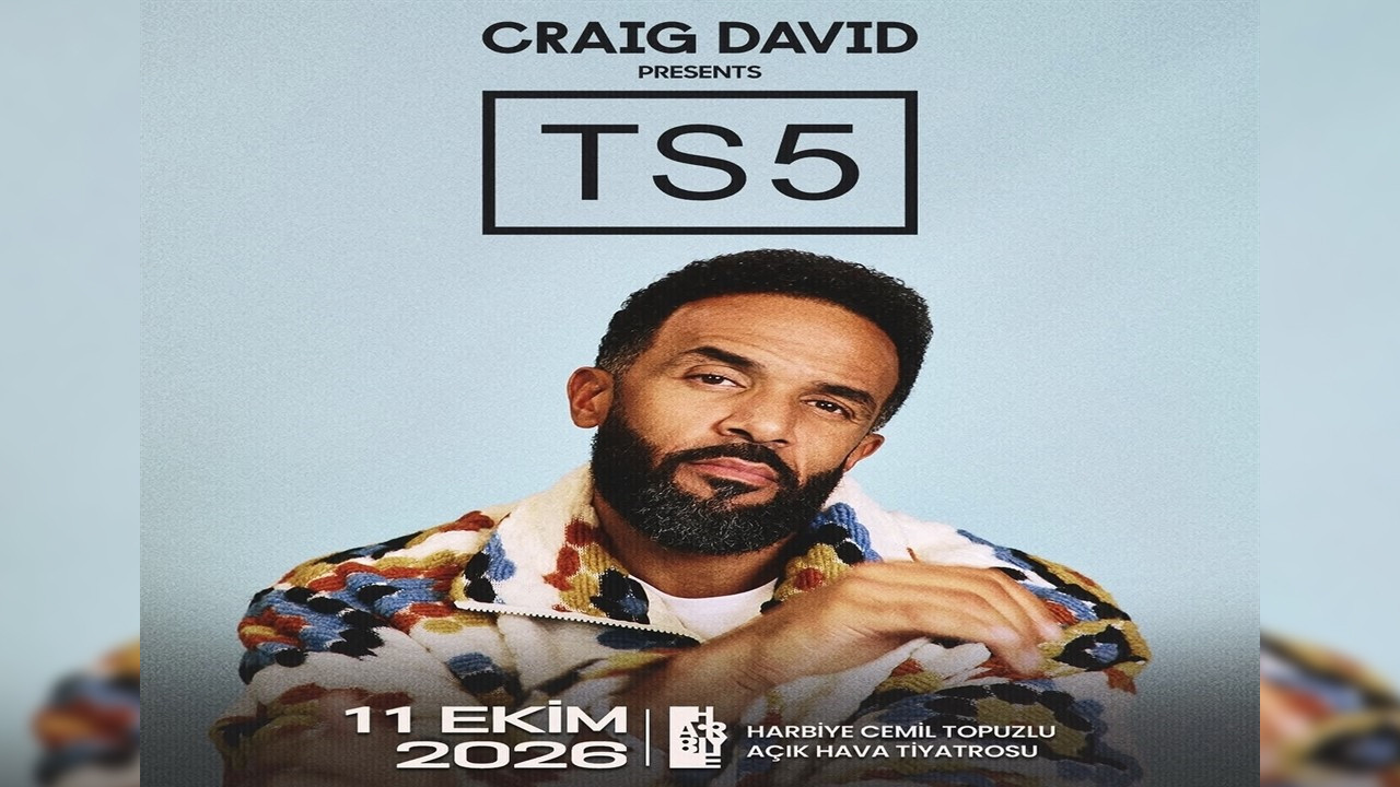 İngiliz şarkıcı Craig David, 11 Ekim'de İstanbul'da konser verecek