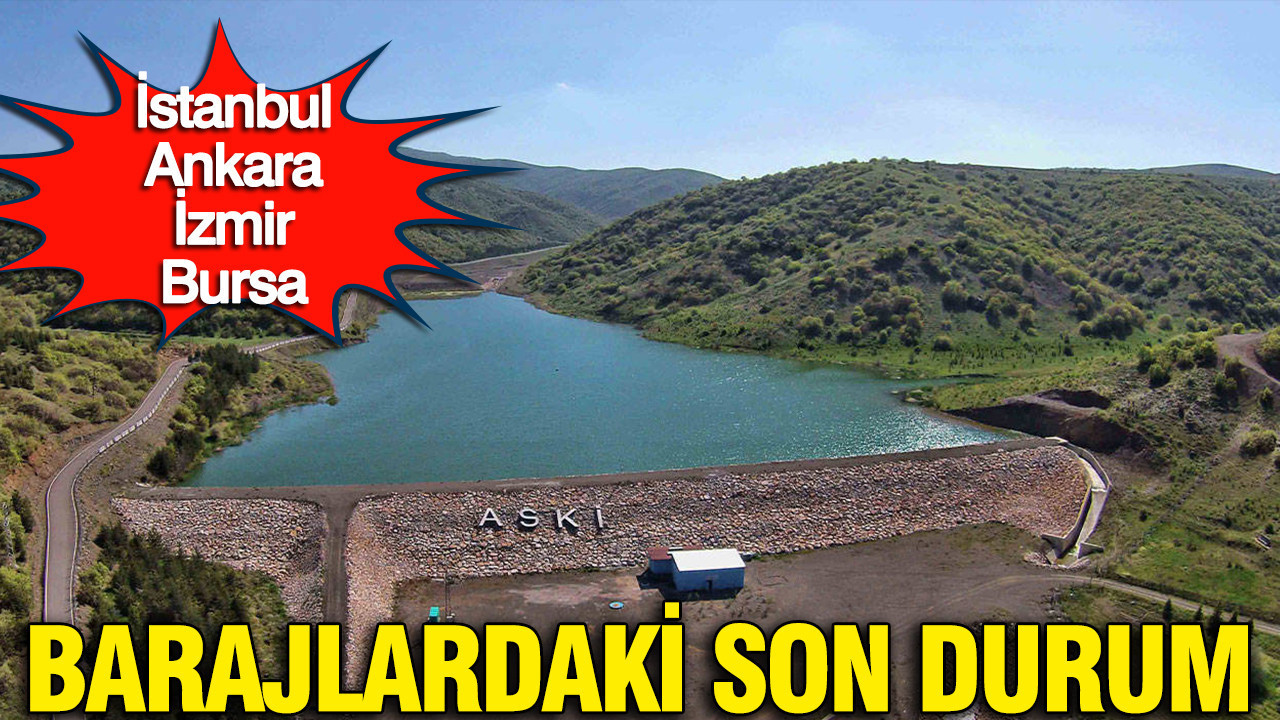 İstanbul, İzmir, Ankara, Bursa güncel baraj doluluk oranları:(24 Mart 2026)