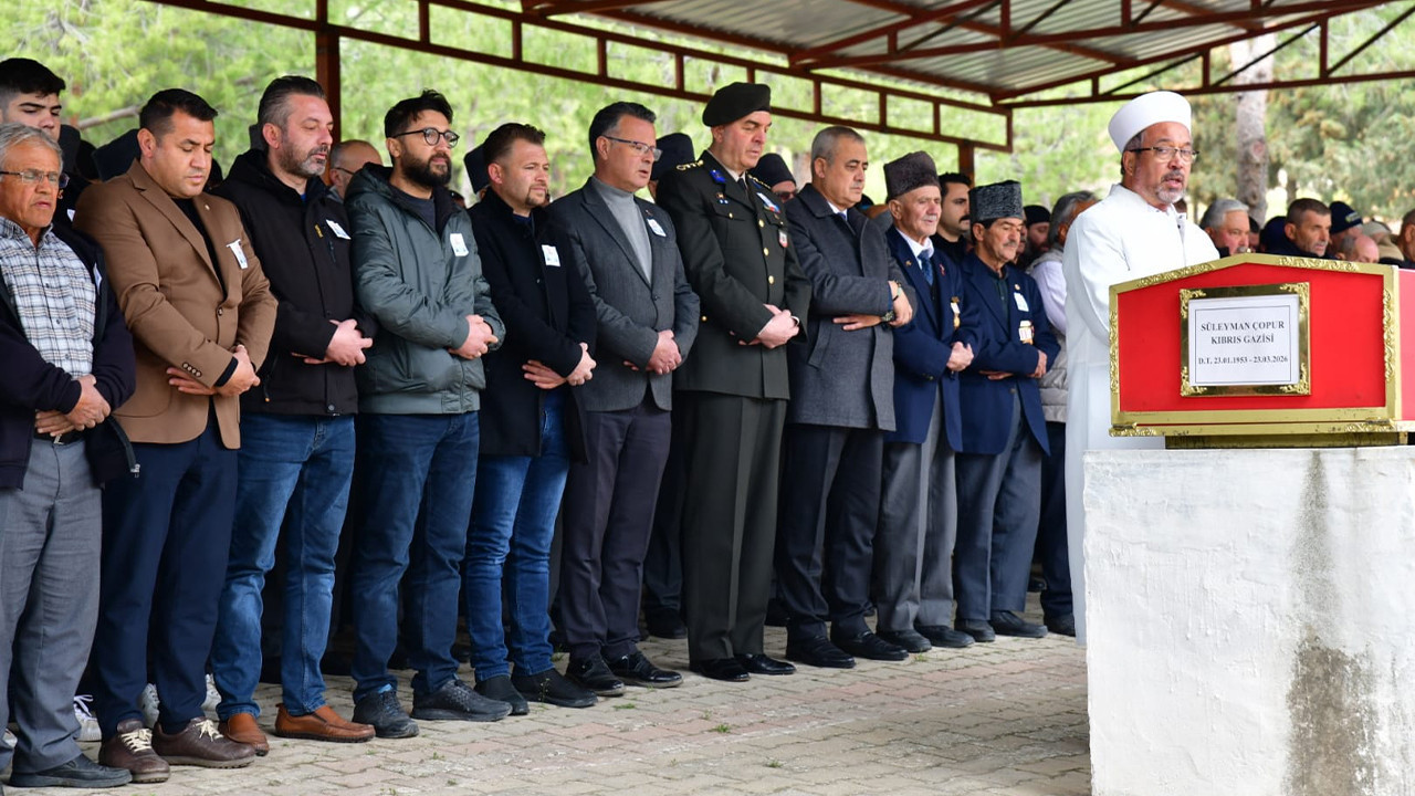 Kıbrıs gazisi Süleyman Çopur Manisa’da son yolculuğuna uğurlandı