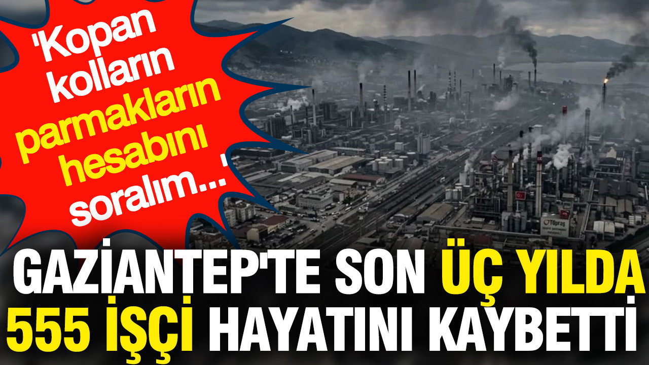 'Kopan kolların-parmakların hesabını soralım...'Gaziantep'te 13 yılda 555 işçi hayatını kaybetti