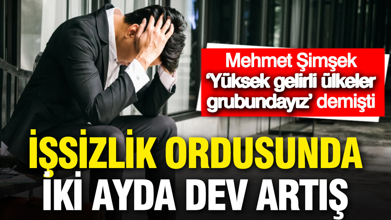 Mehmet Şimşek, ‘Yüksek gelirli ülkeler grubundayız’ demişti: İşsizlik ordusunda iki ayda dev artış
