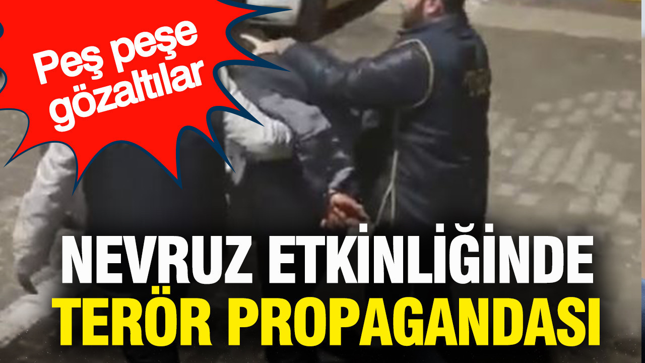 Nevruz etkinliğinde terör propagandasına 6 gözaltı