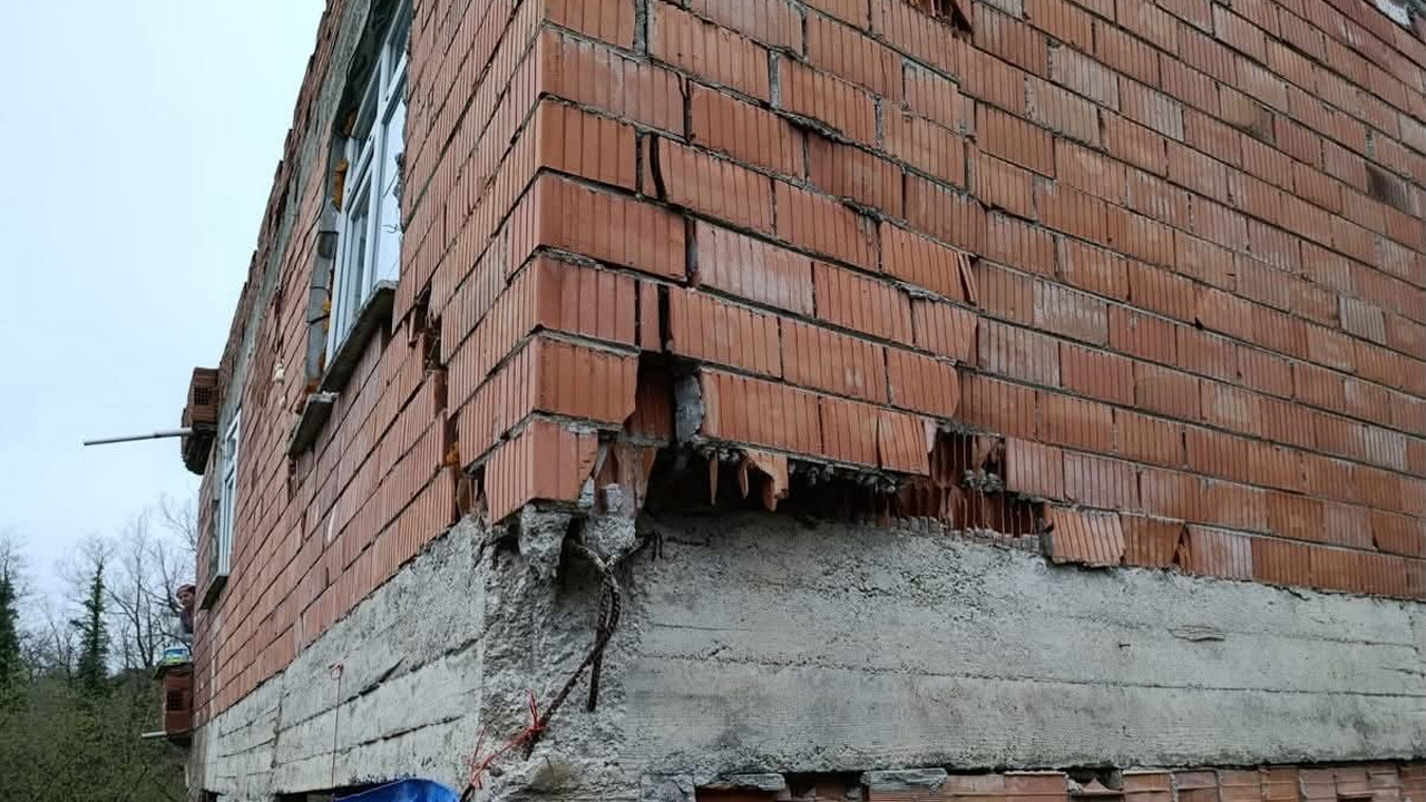 Ordu’da heyelan: 2 ev kullanılamaz hale geldi