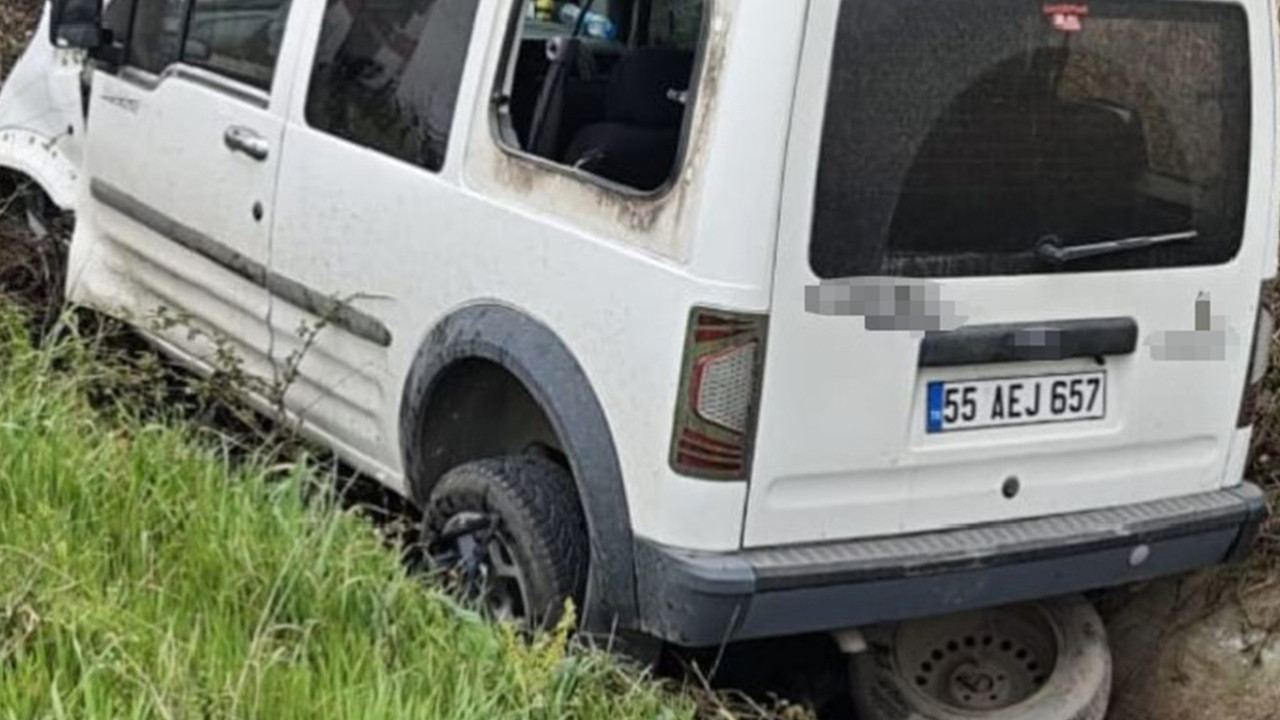 Su kanalına düşen aracın sürücüsü yaralandı