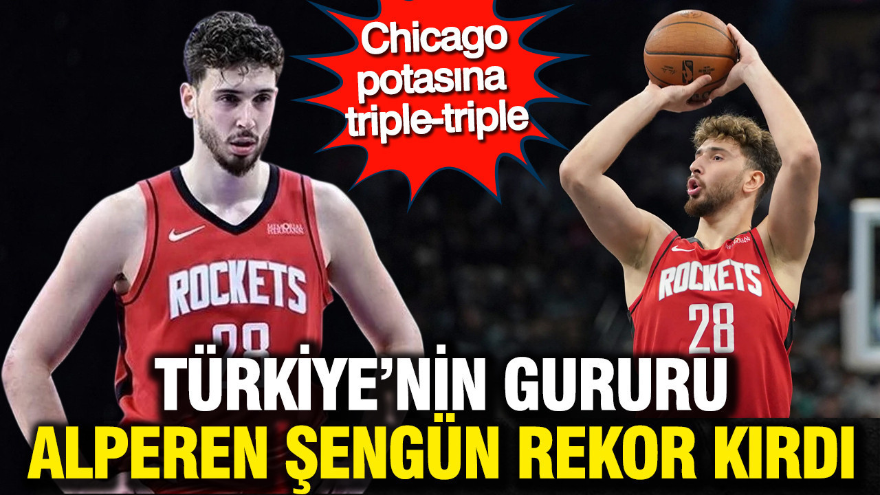 Türkiye’nin gururu Alperen Şengün rekoru kırdı: Houston, Chiacago’ya yenildi