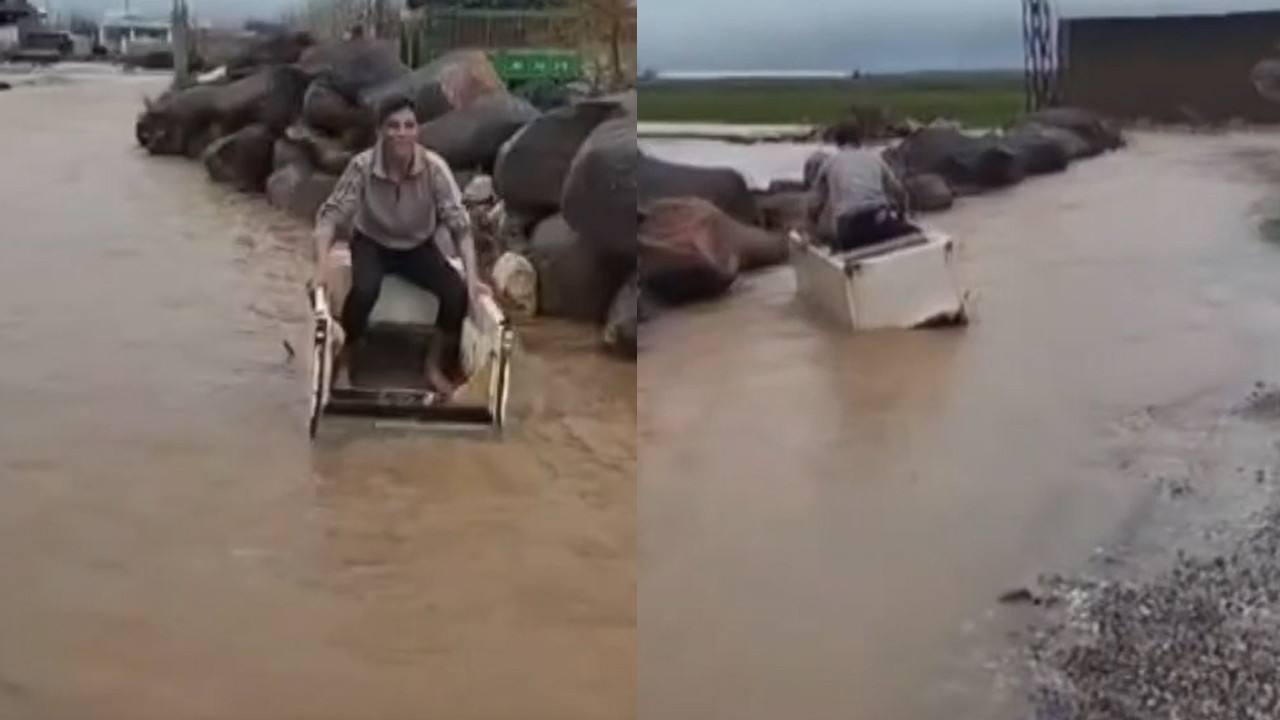 Venedik değil Mardin: Hurda buzdolabıyla su üstünde yolculuk