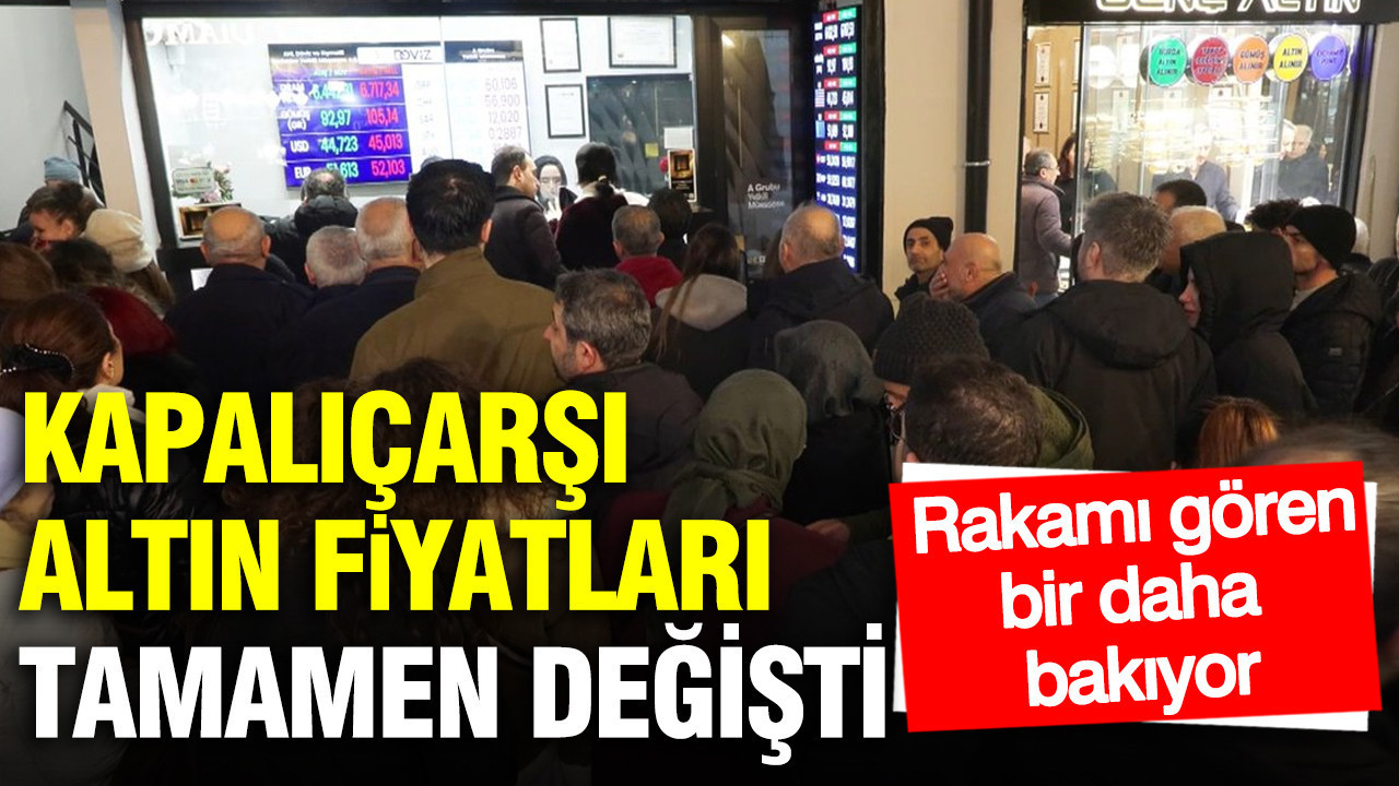 Kapalıçarşı altın fiyatları şahlandı: Piyasalarda renk yeşile döndü