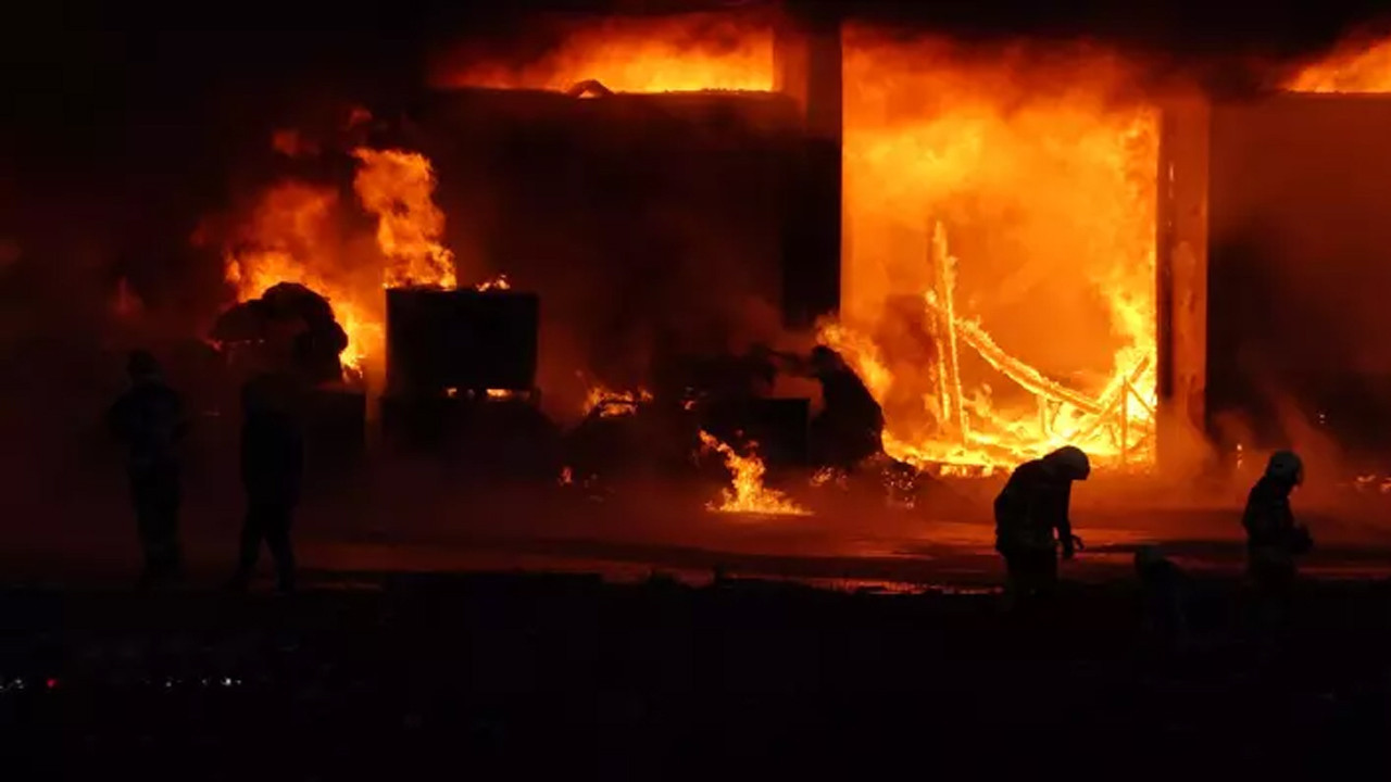 Trabzon’da fındık fabrikasında yangın