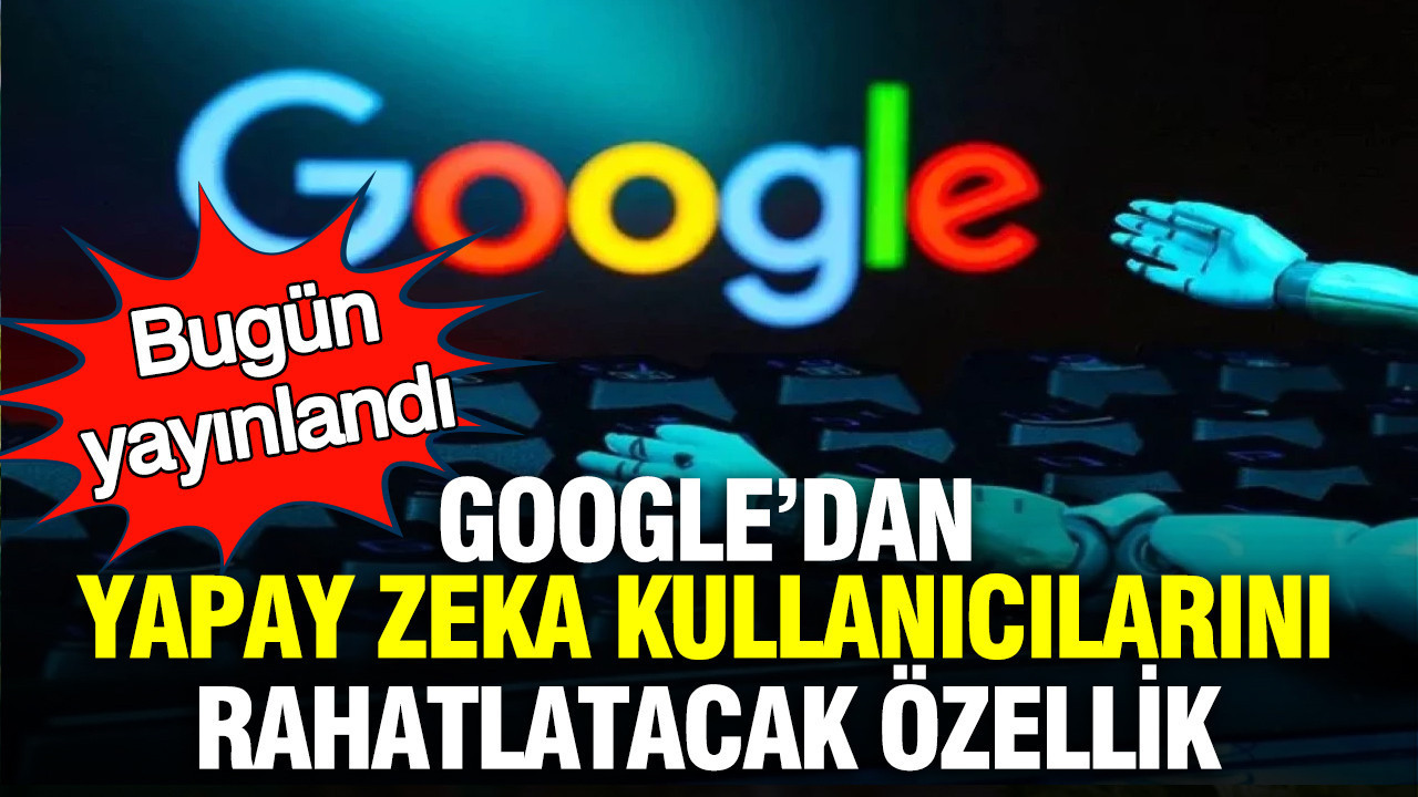 Google’dan yapay zeka kullanıcılarını rahatlatacak özellik: Bugün yayınlandı