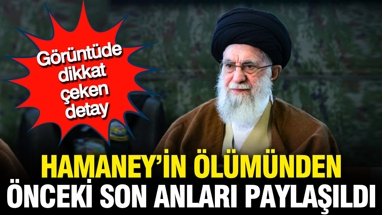 Hamaney’in ölümünden önceki son anları paylaşıldı: Görüntüde dikkat çeken detay