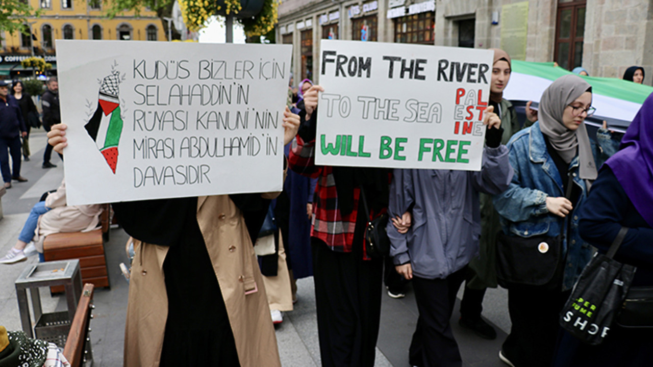 Karadeniz’de Gazze protestosu