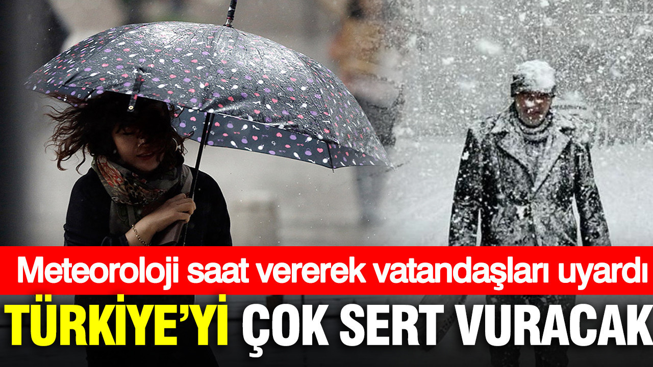Meteoroloji ‘çok sert vuracak’ diyerek uyardı: Türkiye’ye öğlen saatinde giriş yapacak