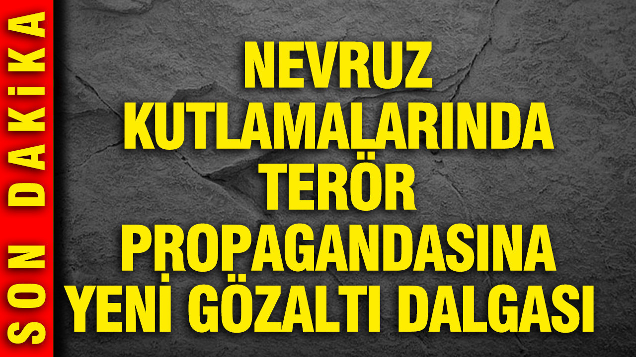 Nevruz kutlamalarında terör propagandasına yeni gözaltı dalgası