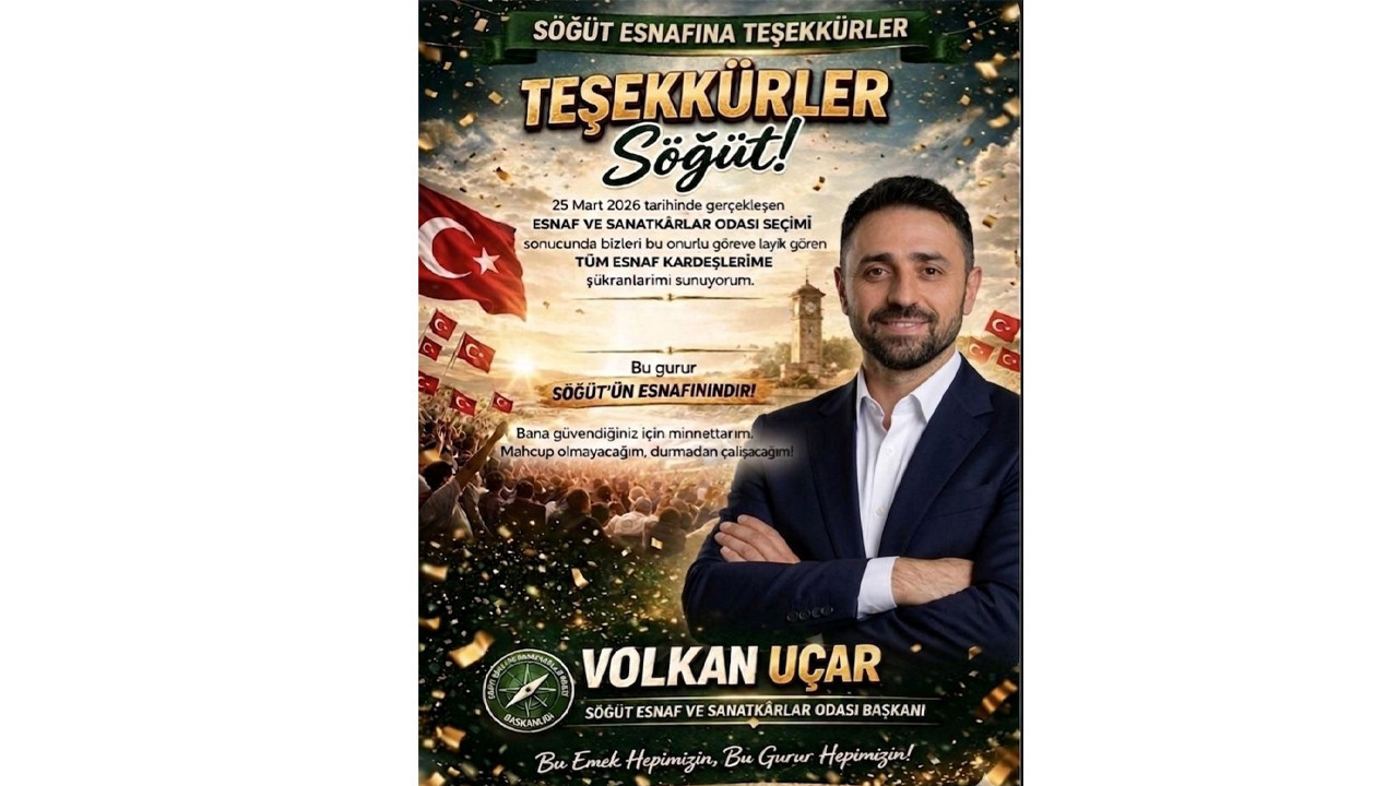 Söğüt'te yeni Başkan Volkan Uçar oldu
