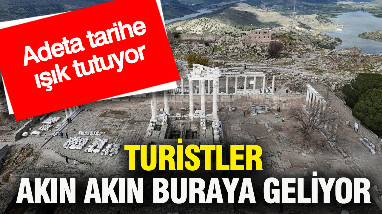 Turistler akın akın buraya geliyor: Bergama Akropolü tarihe ışık tutuyor