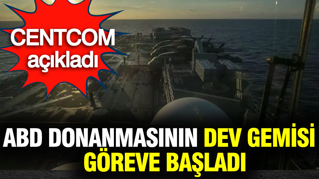 CENTCOM açıkladı: ABD donanmasının dev gemisi USS Tripoli göreve başladı