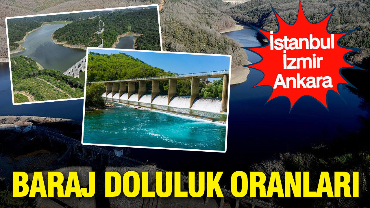 İstanbul, İzmir, Ankara baraj doluluk oranları (28 Mart 2026)