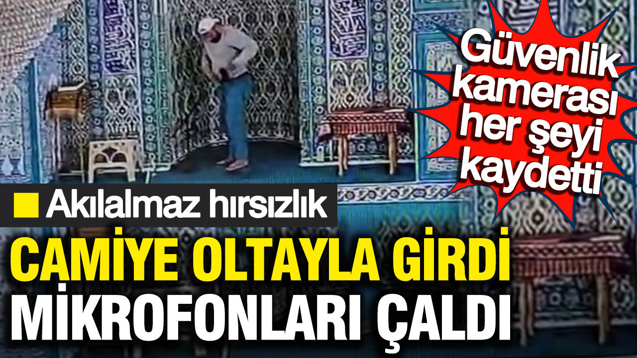 Mudanya’da akılalmaz hırsızlık: Camiye oltayla girdi, mikrofonları çaldı… Güvenlik kamerası her şeyi kaydetti