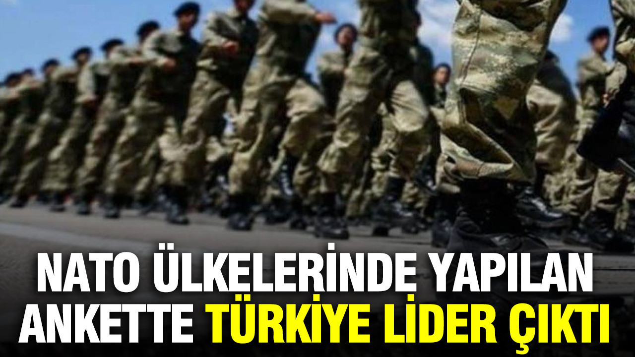 NATO ülkelerinde yapılan ankette Türkiye lider çıktı