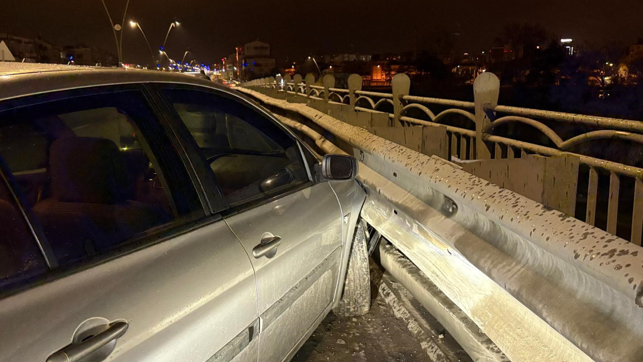 1.72 promil alkollü sürücü bariyerlere girdi