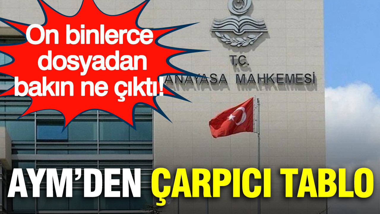 AYM bilançosu açıklandı: On binlerce dosyadan "İhlal" çıktı